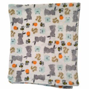 Hudson Baby HB Bee Frog Snail Bunny Squirrel Security Lovey Blanket 31" X 35"